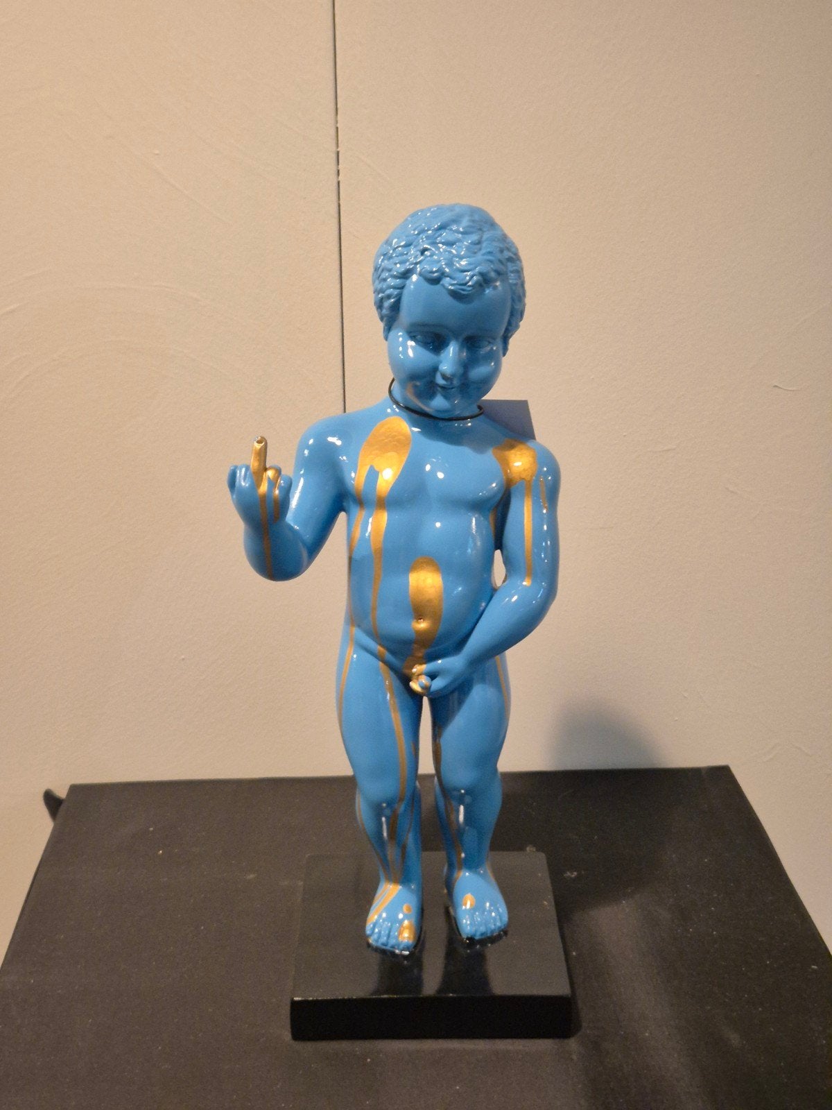 Manneke Pis sculptuur - 45cm - Polyester, Antiek en Kunst, Kunst | Beelden en Houtsnijwerken, Beeld, Kunststof, Man, 20 - 50 cm