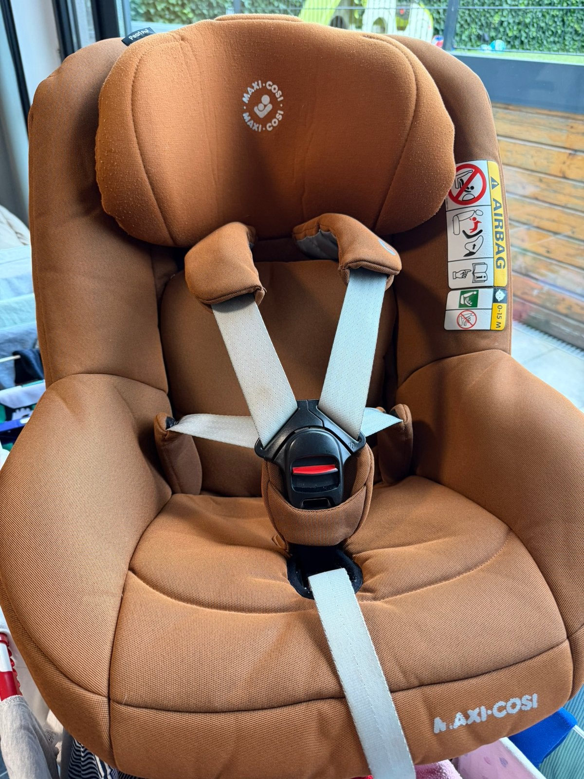 Te koop maxi cosi pearl pro2 cognac, Kinderen en Baby's, Autostoeltjes, Ophalen, Zo goed als nieuw