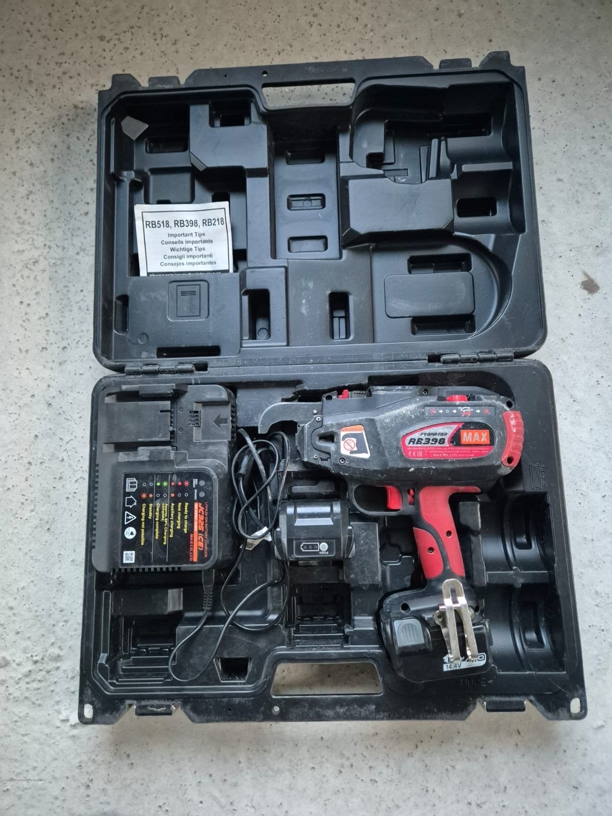 MAX RB398 Vlechttang / Bindmachine - Reserve machine, Ophalen of Verzenden, Gebruikt, Overige typen, Overige merken