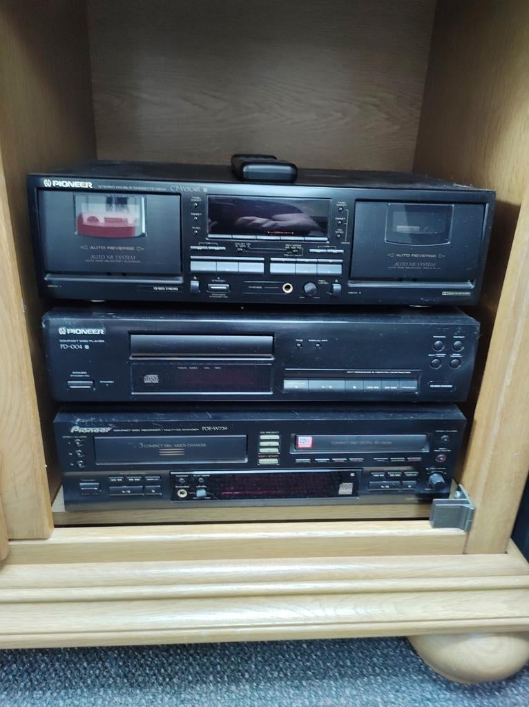 Complete Pioneer Stereo Set +cd recorder+ 2 bose speakers, Gebruikt, Tuner of Radio, Pioneer, Losse componenten