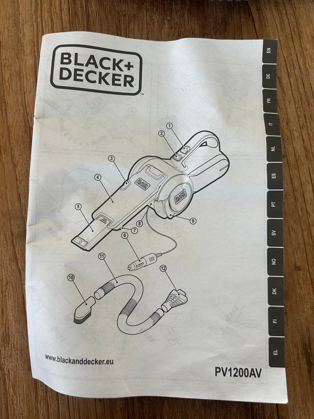 Black+Decker Auto Stofzuiger PV1200AV - Nieuwstaat, Witgoed en Apparatuur, Stofzuigers, Nieuw, Kruimeldief, Overige merken, Inclusief accessoires