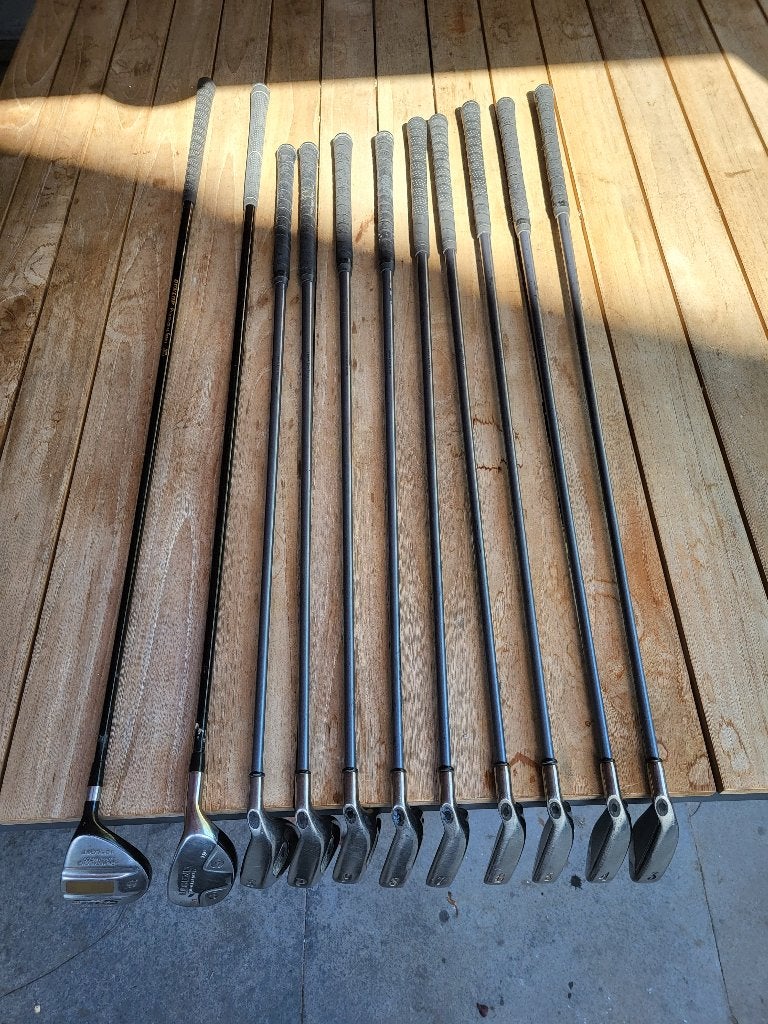 Complete Callaway Hawk Eye golfset – 3 t/m SW + 2 woods, Ophalen of Verzenden, Gebruikt, Set, Callaway