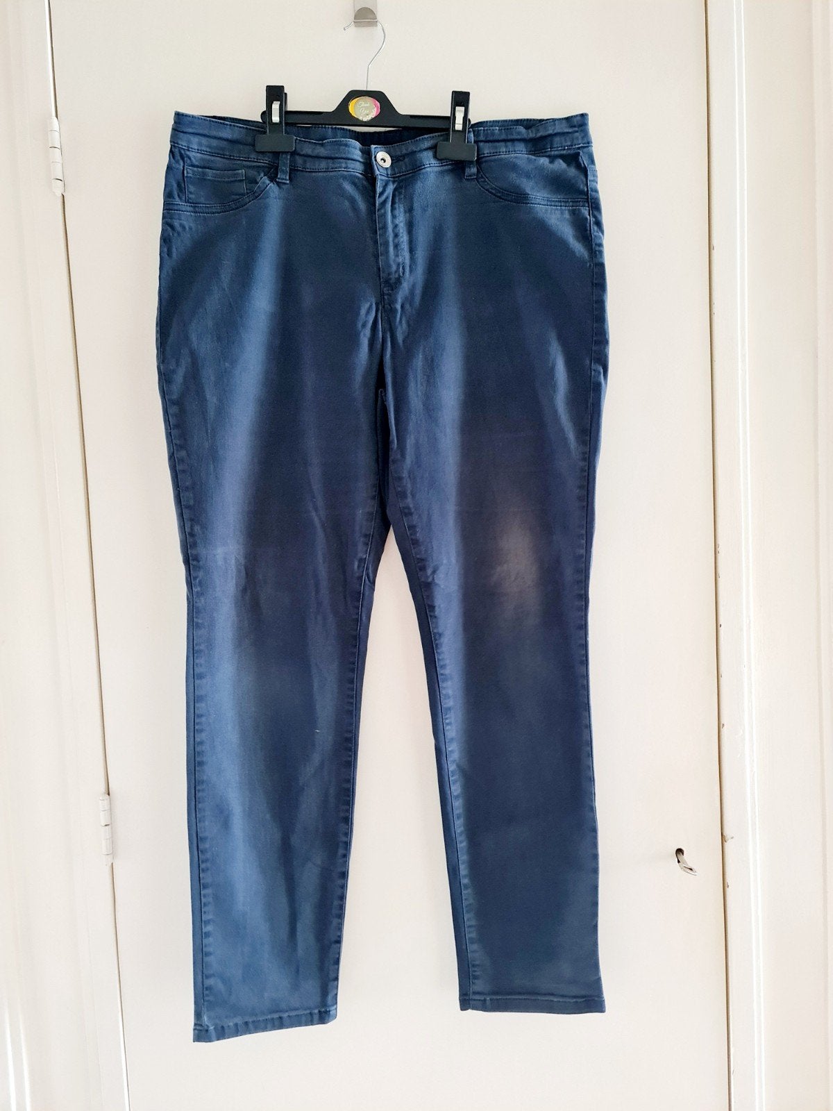 Marineblauwe spijkerbroek maat 44, Kleding | Dames, Blauw, Yessica, Maat 42/44 (L), Ophalen of Verzenden