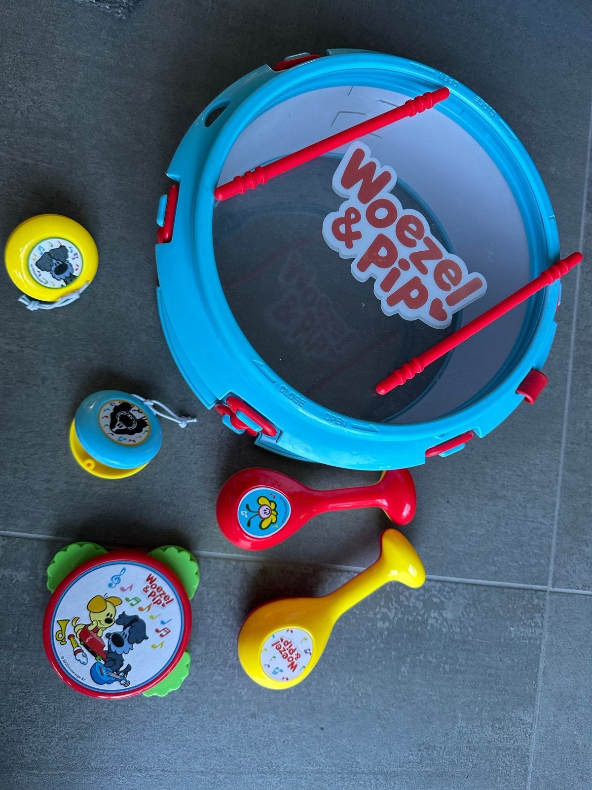 Woezel & Pip Muziekset: Trommel, Rammelaars en Meer, Ophalen of Verzenden, Gebruikt, Overige typen