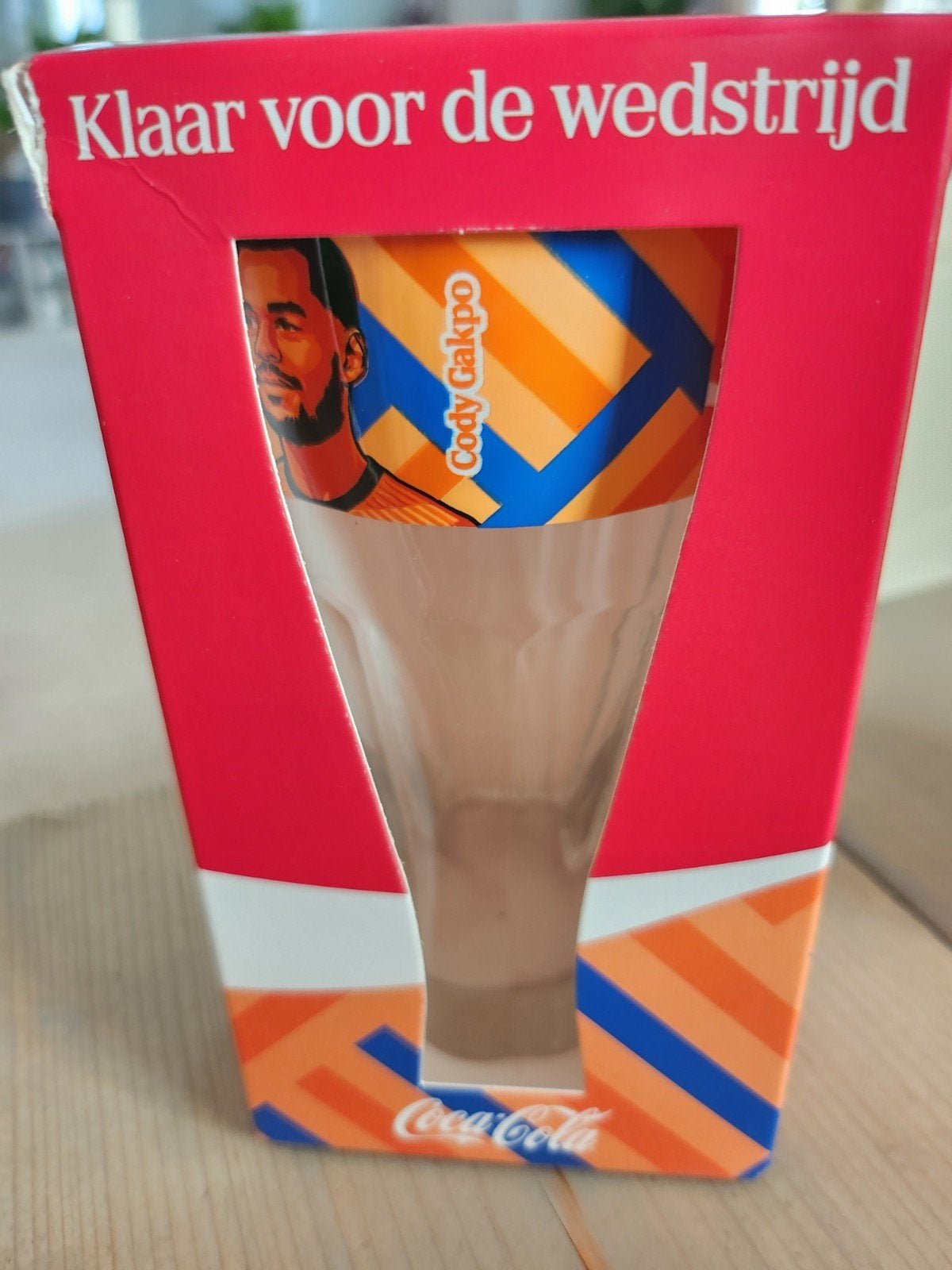 Coca Cola WK 2026 Glas Cody Gakpo, Ophalen of Verzenden, Nieuw, Meerkleurig, Glas