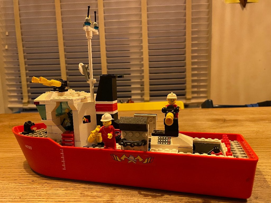 Lego 4020 brandweerboot, Overige thema's, Lego, Ophalen of Verzenden, Zo goed als nieuw