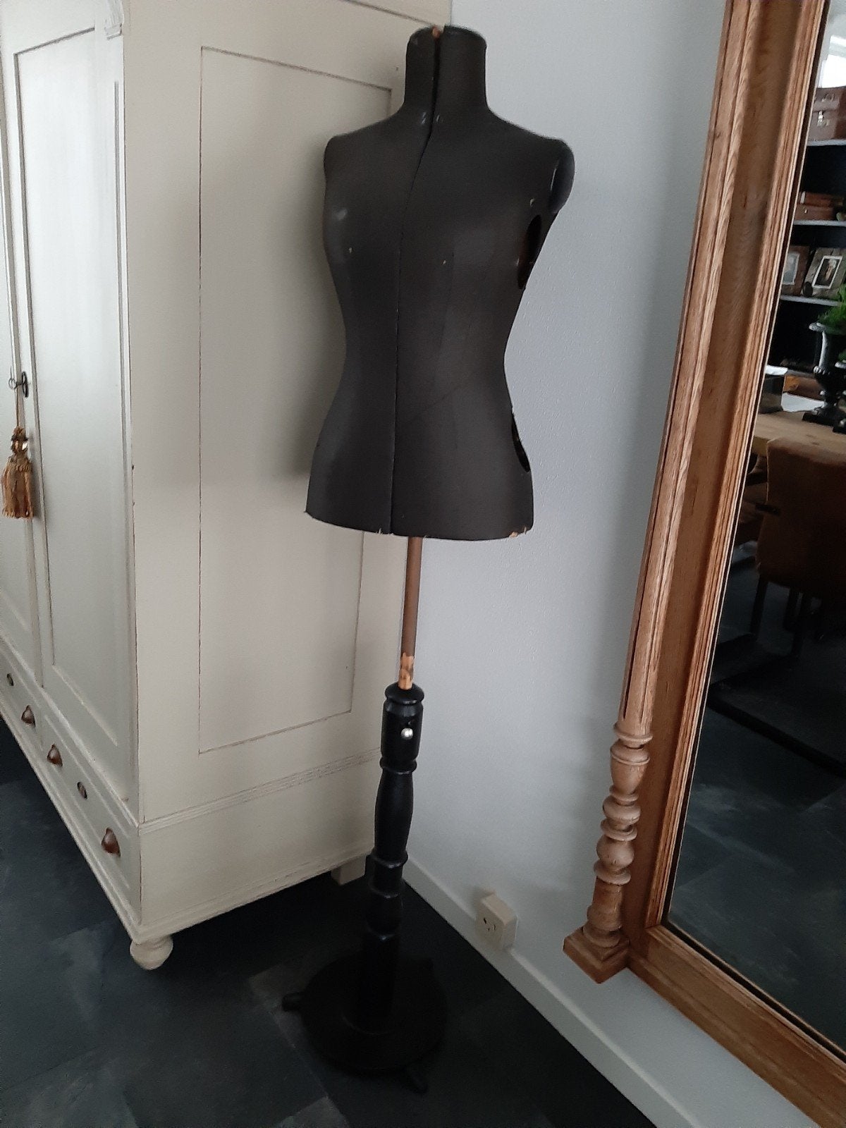 Antieke zwarte paspop, Antiek en Kunst, Curiosa en Brocante, Ophalen