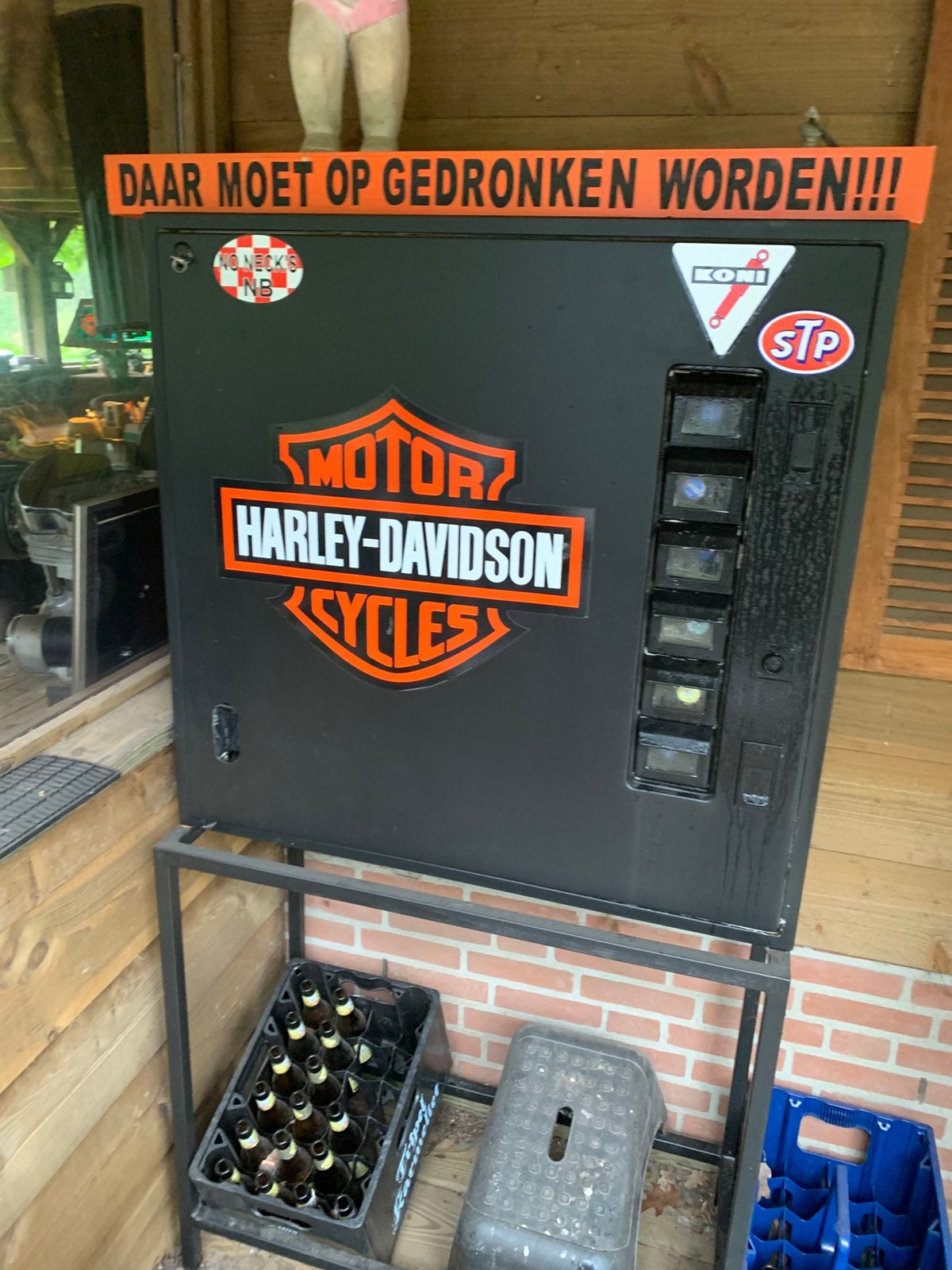 Harley davidson drankautomaat, Verzamelen, Automaten | Overige, Ophalen of Verzenden, Zo goed als nieuw