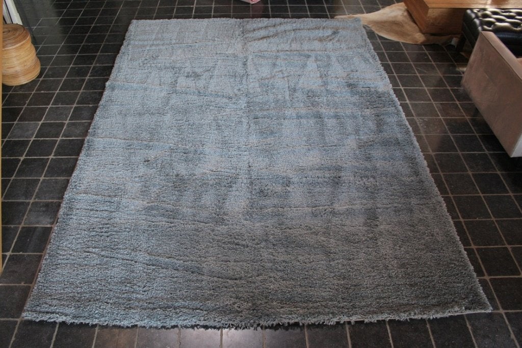 Zacht hoogpolig vloerkleed Shaggy Fluffy grijs 240 x 340 cm., Huis en Inrichting, Ophalen, 200 cm of meer, Grijs, Rechthoekig