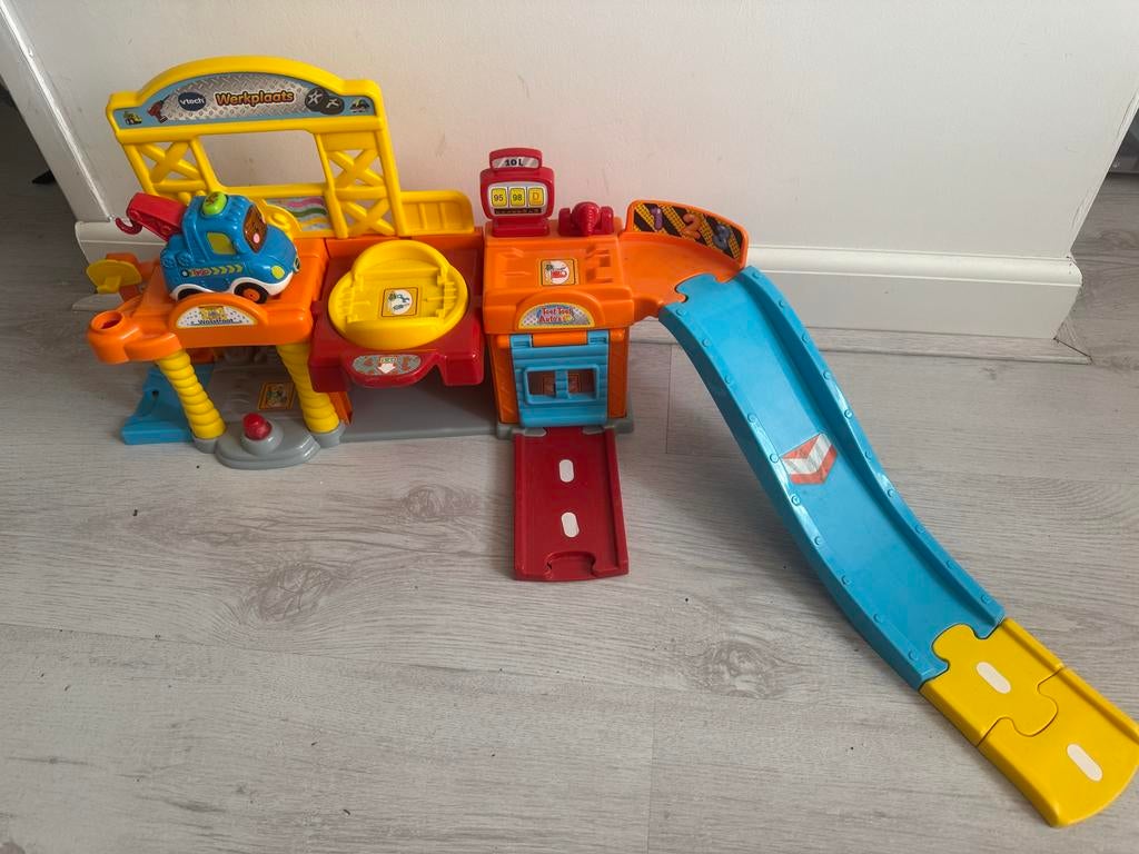 Vtech Toet Toet Auto Werkplaats met takelwagen, Ophalen of Verzenden, Gebruikt, 2 tot 4 jaar
