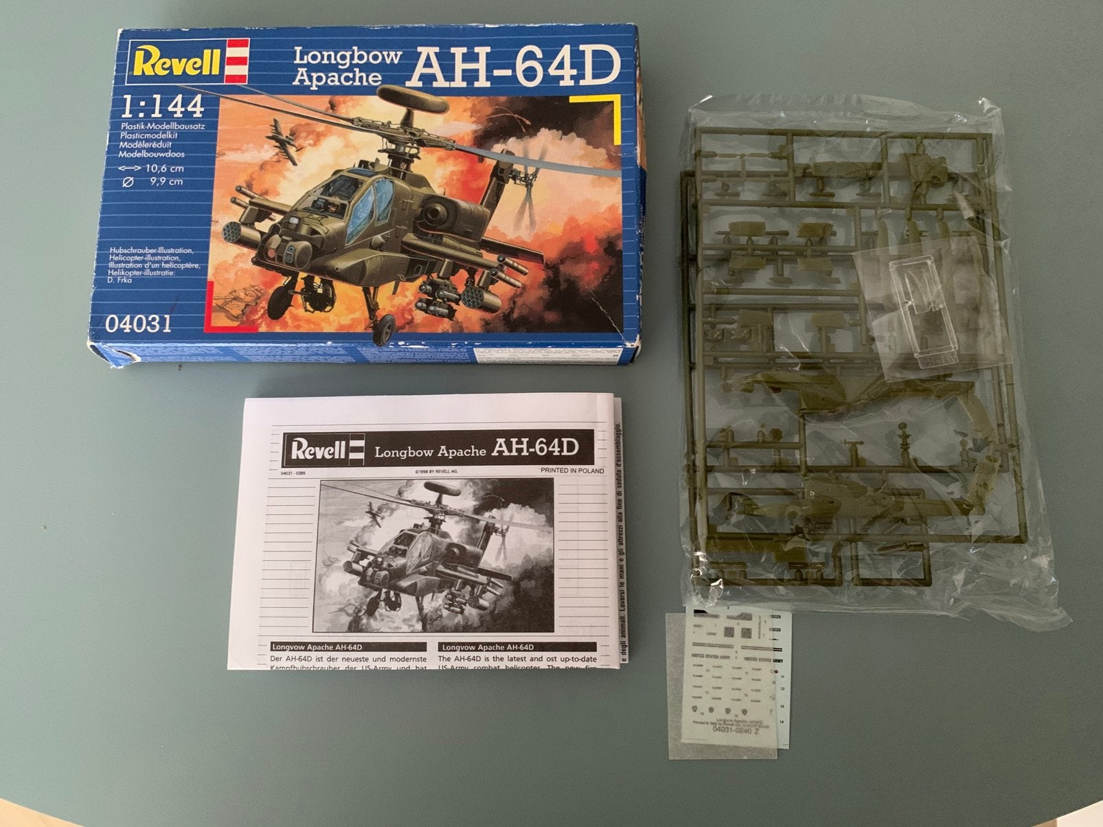 Revell Longbow Apache AH-64D 1:144, Hobby en Vrije tijd, Ophalen of Verzenden, Zo goed als nieuw, 1:72 tot 1:144, Revell