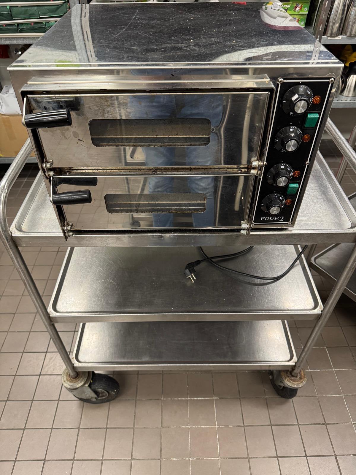 Technovens pizzaoven F234 – dubbele oven – werkt perfect, Ophalen, Gebruikt