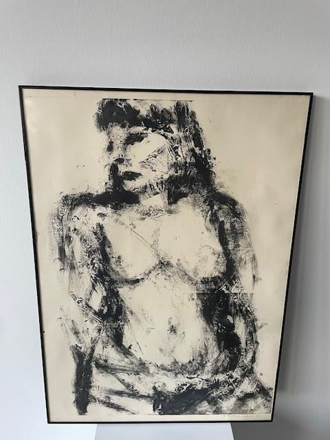 Nick Seijkens – Litho naaktportret (1982), Ophalen of Verzenden