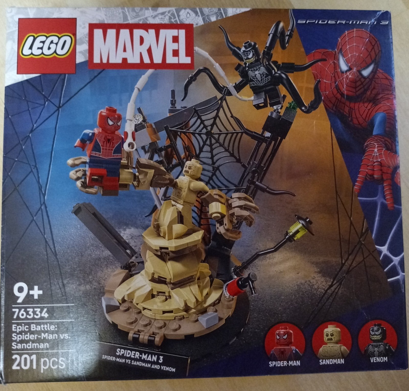 Lego Marvel Spider-Man 3: Epic Battle (76334) - Compleet, Marvel, Lego, Ophalen of Verzenden, Zo goed als nieuw