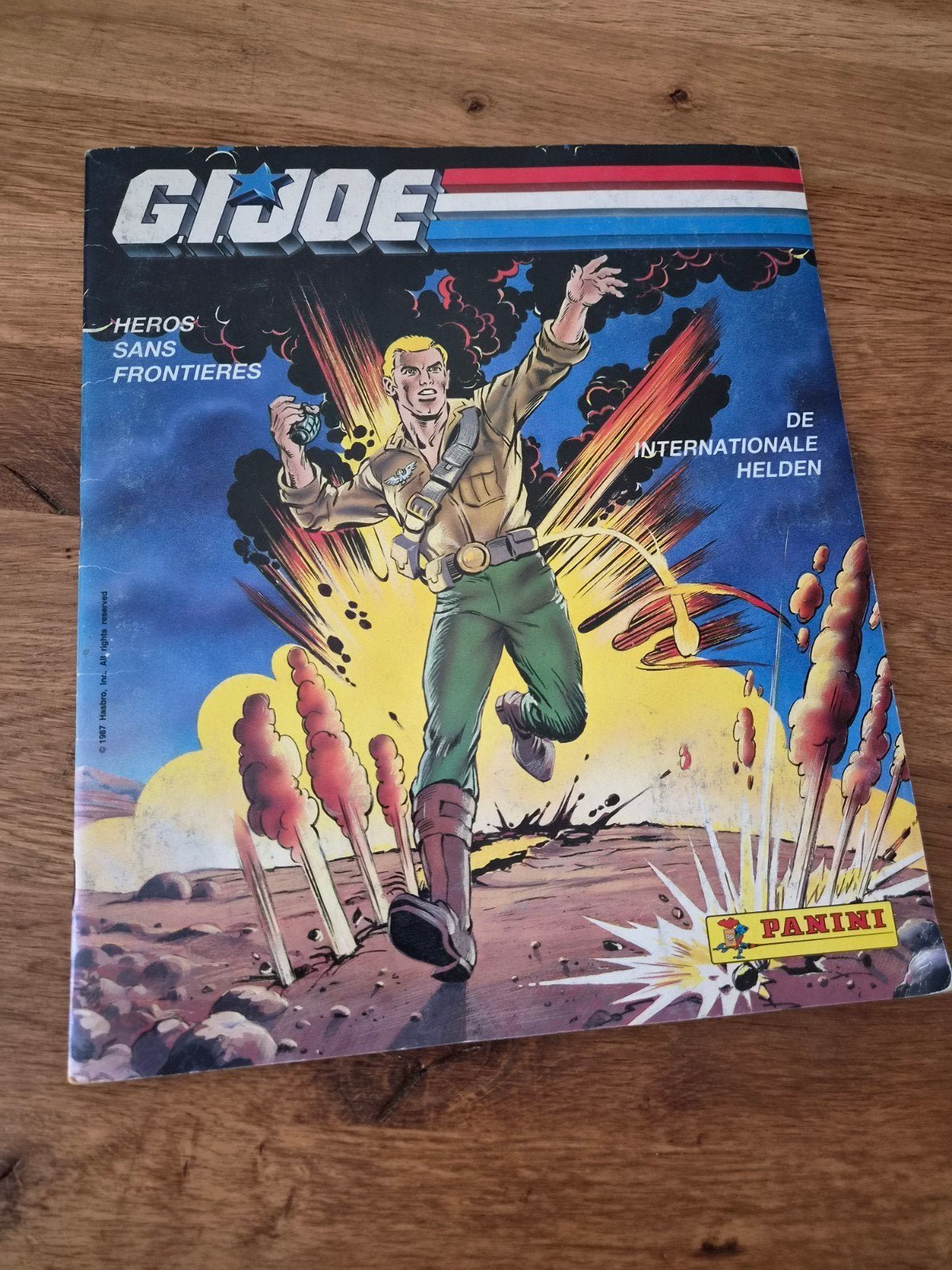 Origineel G.I. Joe Panini Stickerboek (1987) – COMPLEET, Ophalen of Verzenden, Gebruikt