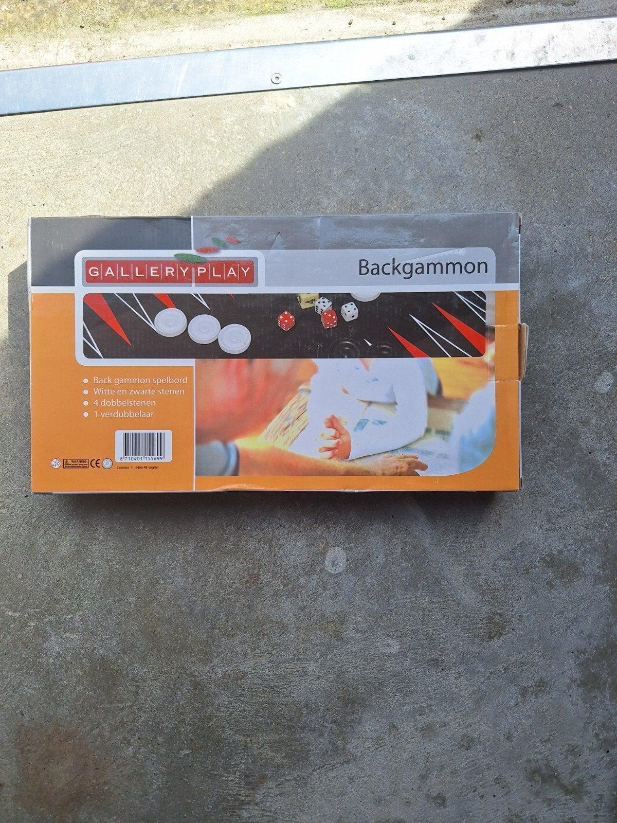 Backgammon spel van GalleryPlay, Een of twee spelers, Ophalen of Verzenden, Zo goed als nieuw, GalleryPlay
