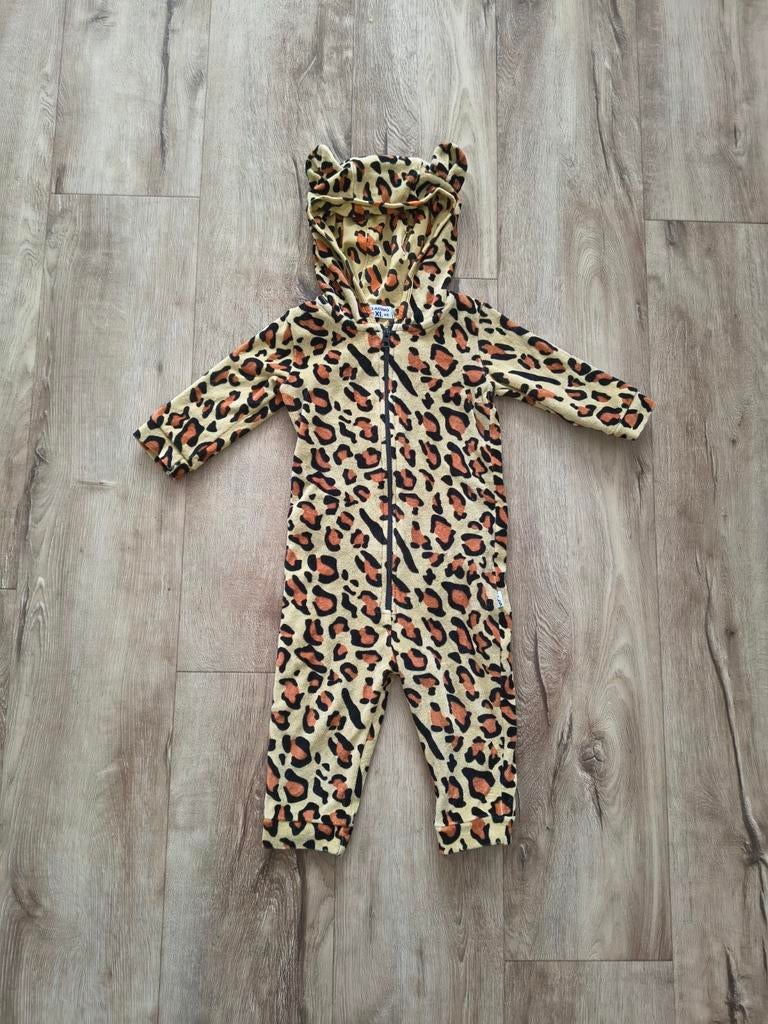 Prachtige beige luipaard onesie, eendelige pyjama, 80/86., Claesens, Nacht- of Onderkleding, Meisje, Onb