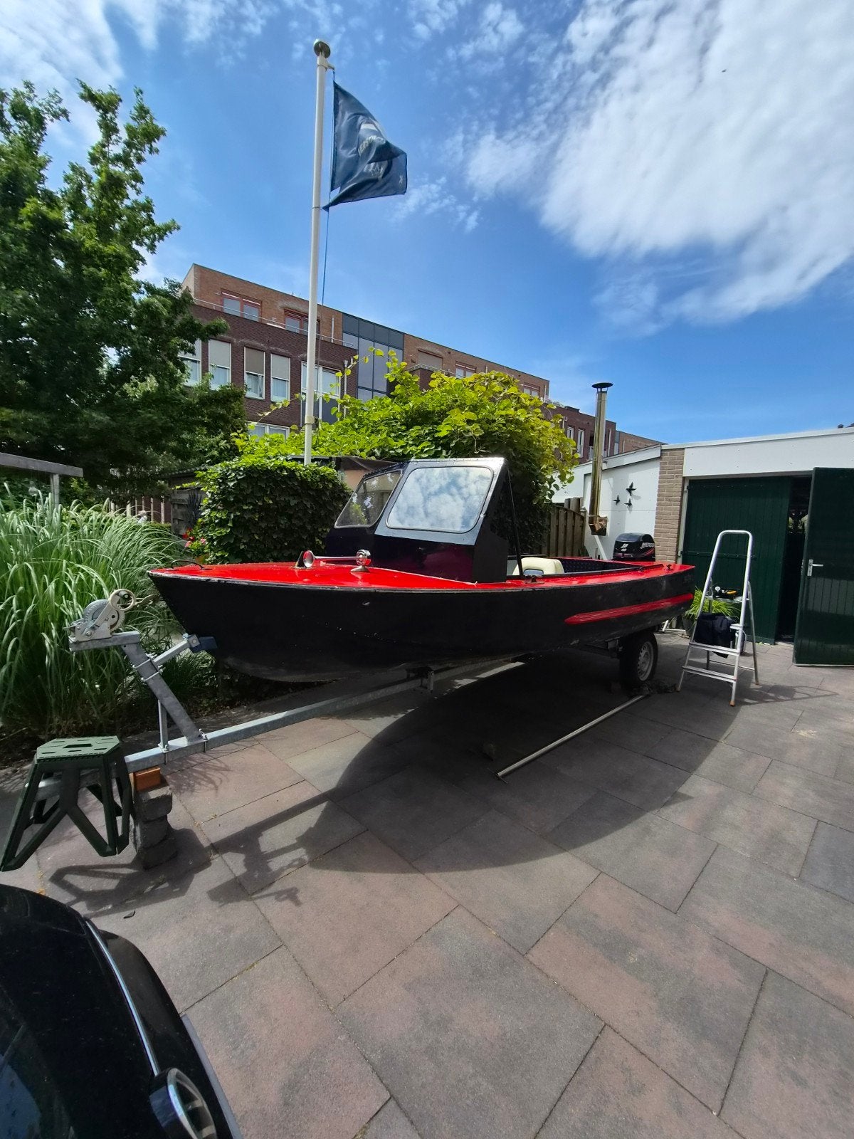 Verhoef aluminium boot (ex-politie) met 40pk Mercury motor, Ophalen
