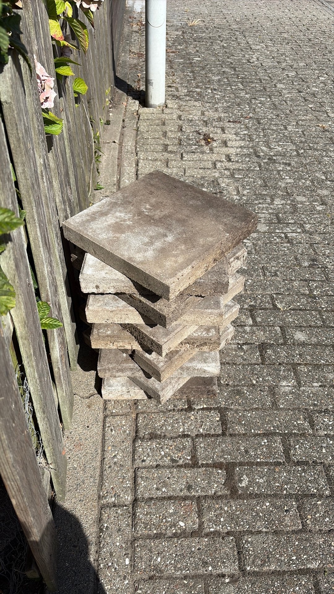 Betonnen tegels 54x, Ophalen, 5 tot 10 m², Zo goed als nieuw, Beton