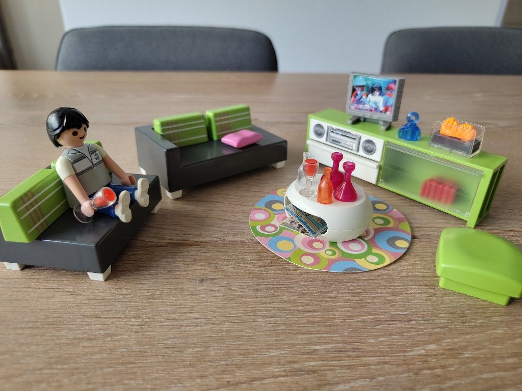 Playmobil City life woonkamer - 5584 COMPLEET, Complete set, Ophalen of Verzenden, Zo goed als nieuw, City life