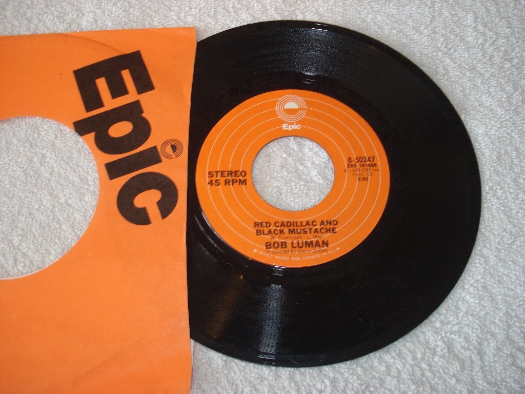 Bob Luman   Red cadillac Black Mustache  Usa    Orgineel, Originele persing, Ophalen of Verzenden, Zo goed als nieuw, Pop