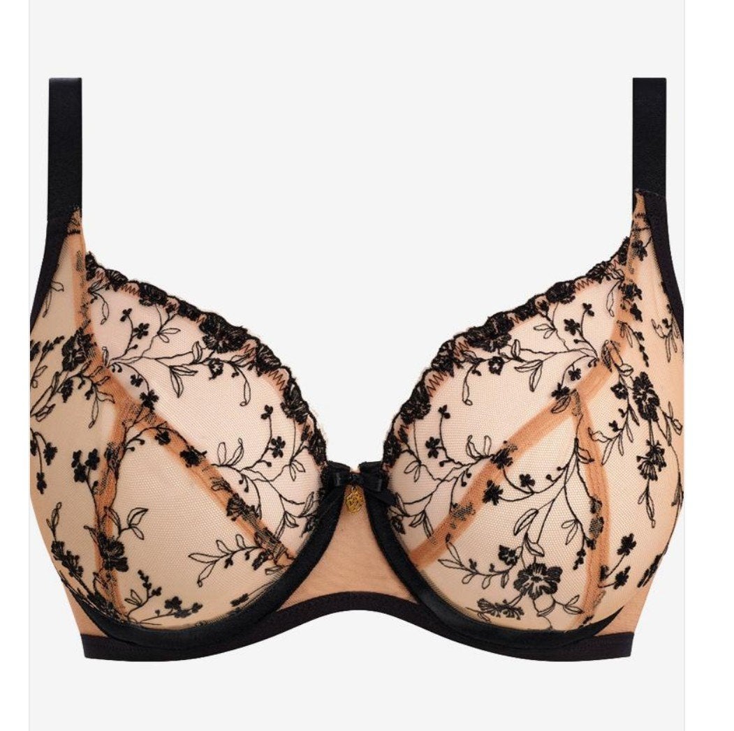 Freya Entwined Plunge beugelbh 'Tattoo', zwart, 75i, nieuw, Freya, Ophalen of Verzenden, Zwart, BH