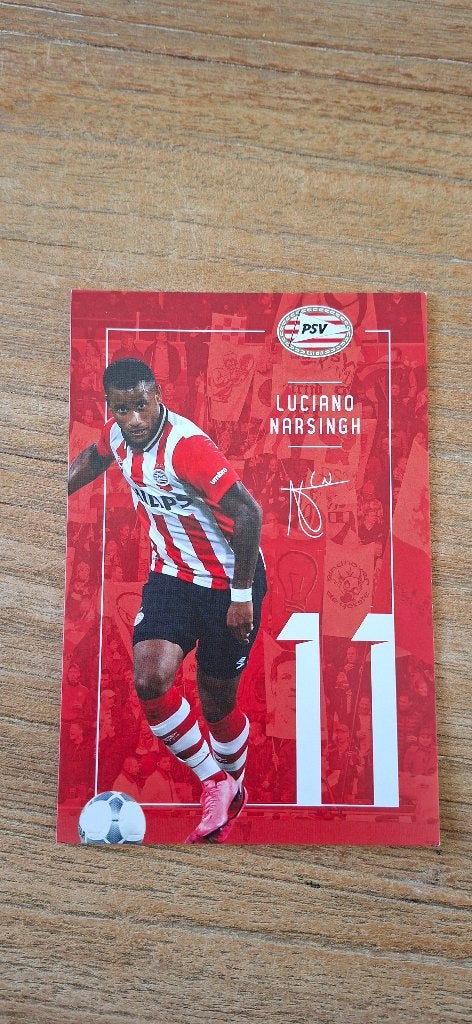 Spelerskaart; Luciano Narsingh # PSV Feyenoord, Ophalen of Verzenden, Nieuw, PSV, Spelerskaart
