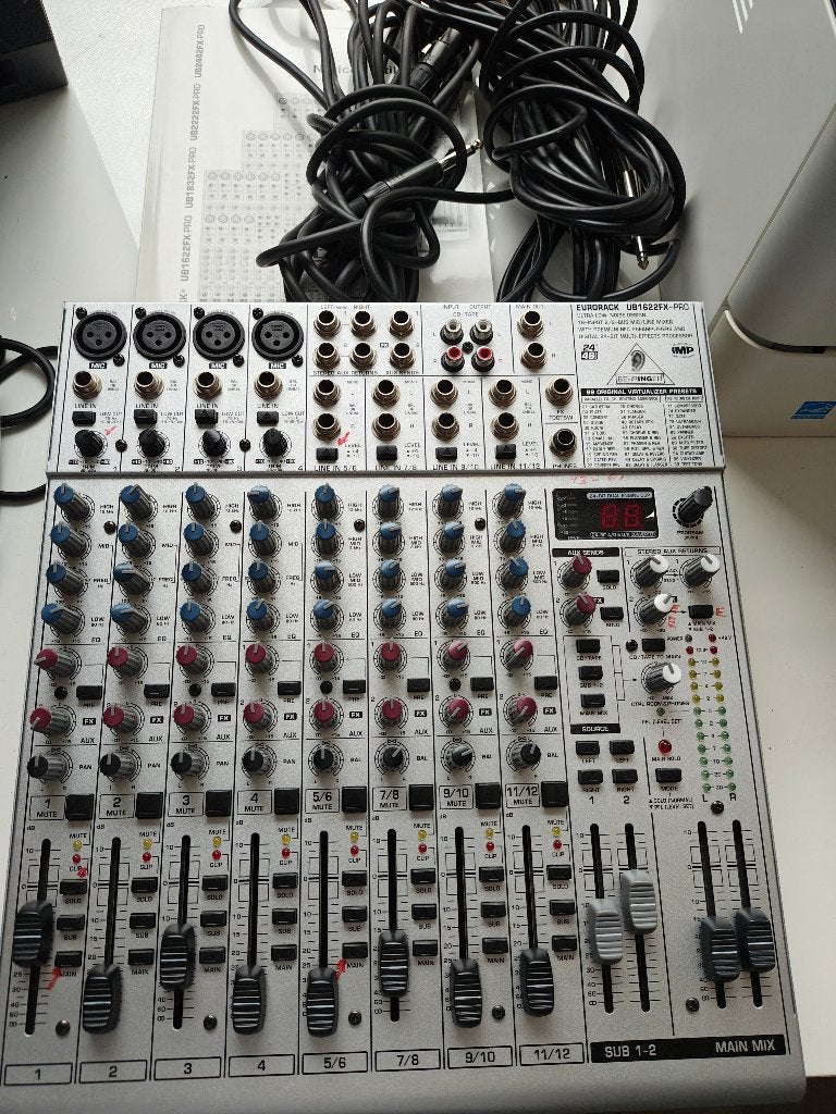 Behringer eurorack ub1622fx-pro mengpaneel, Ophalen of Verzenden, Zo goed als nieuw