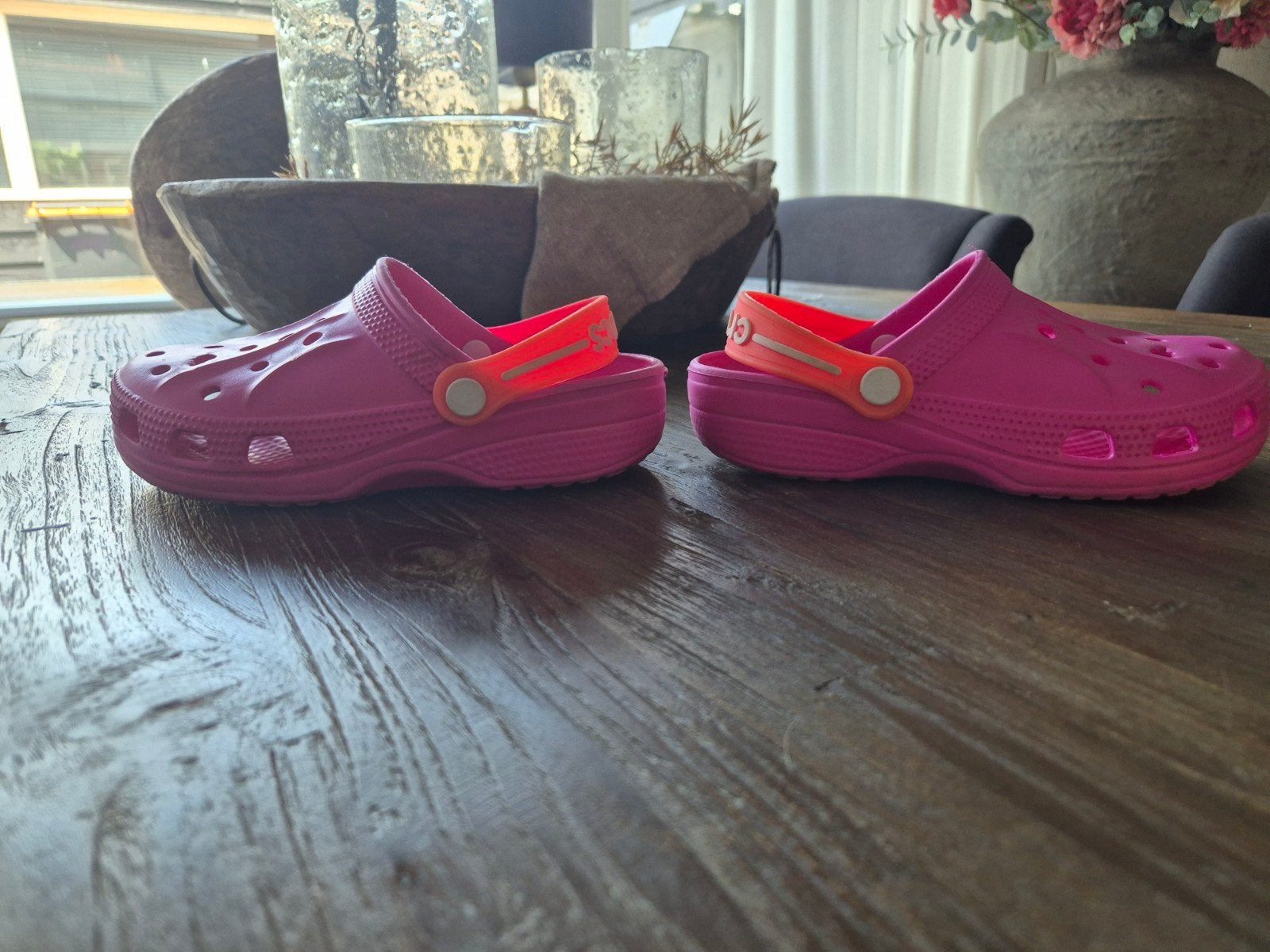 Roze Crocs maat 32, Ophalen of Verzenden, Gebruikt, Crocs, Meisje