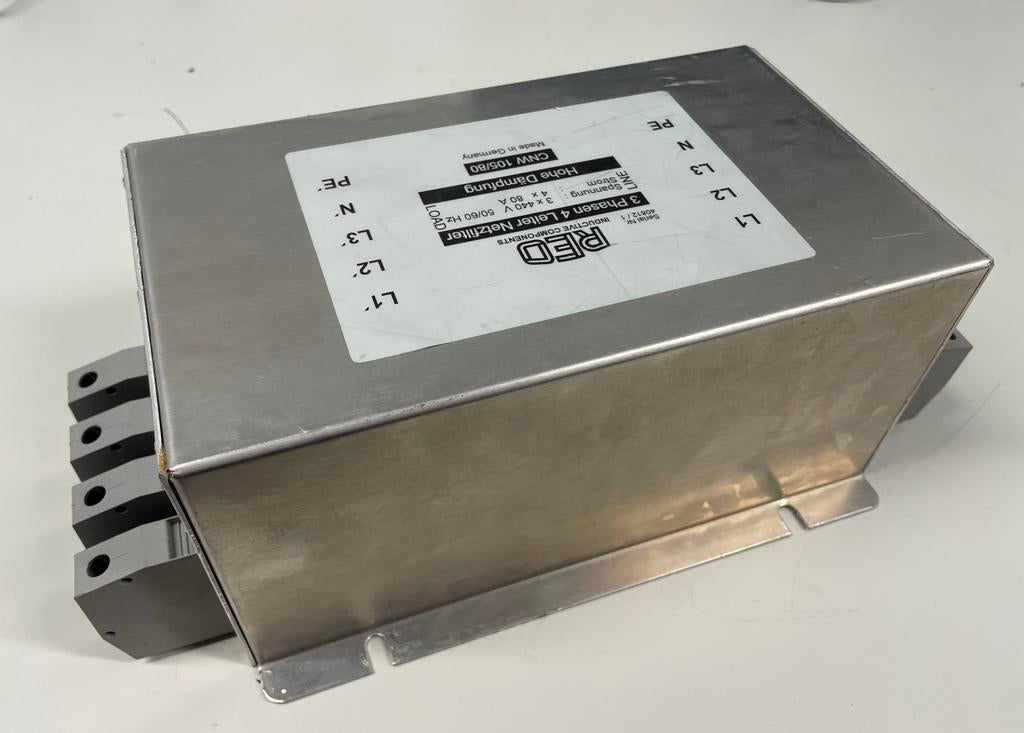 REO groot netfilter EMC filter ontstoringsfilter 3 fase 80A, Ophalen of Verzenden, Gebruikt