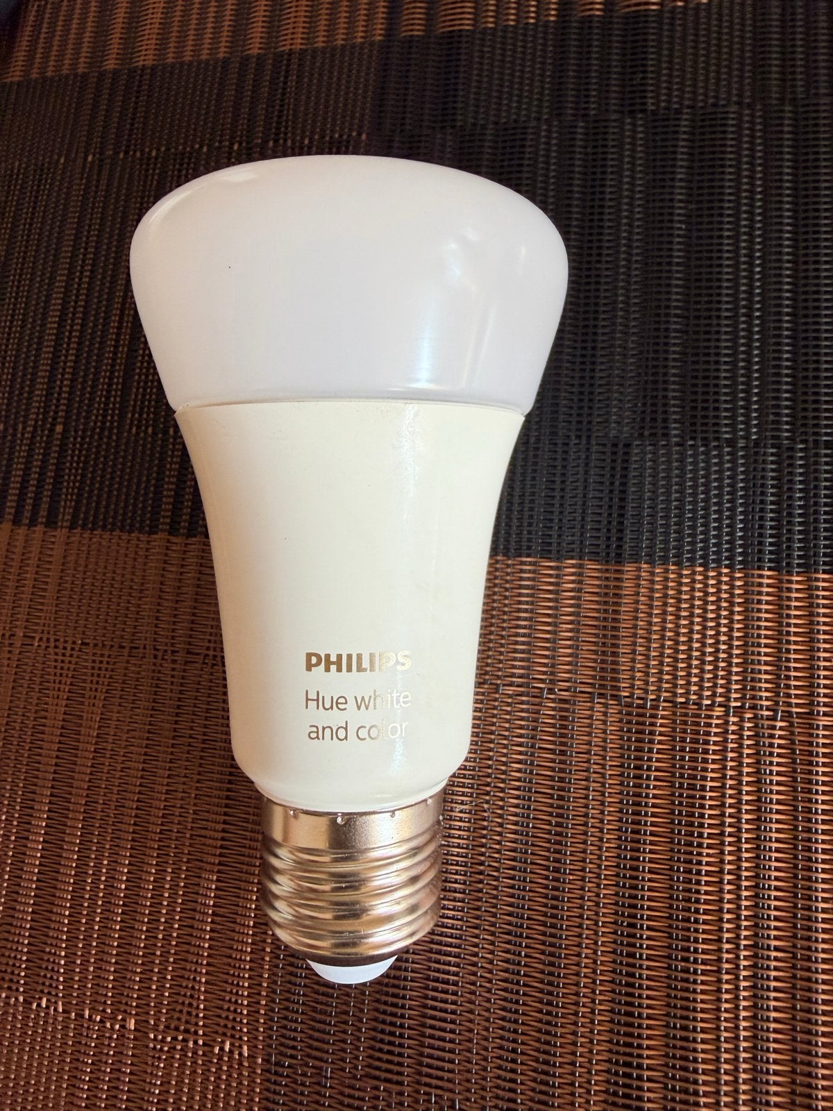 Philips Hue White and Color E27, Huis en Inrichting, Lampen | Losse lampen, Ophalen, Led-lamp, Gebruikt, 60 watt of meer