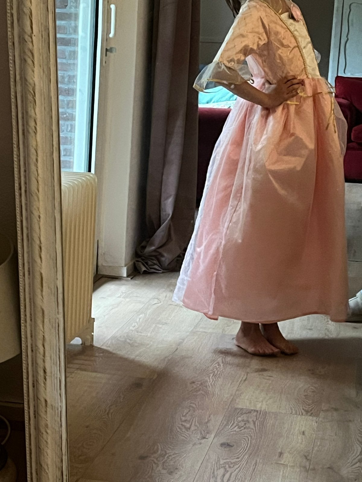 Prinsessenjurk Roze - Feestelijke Verkleedkleding, Ophalen of Verzenden, Zo goed als nieuw, 134 t/m 140, Meisje