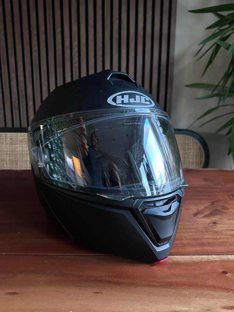 HJC motorhelm zwart met Cardo Packtalk Bold, XS, HJC, Ophalen of Verzenden, Integraalhelm