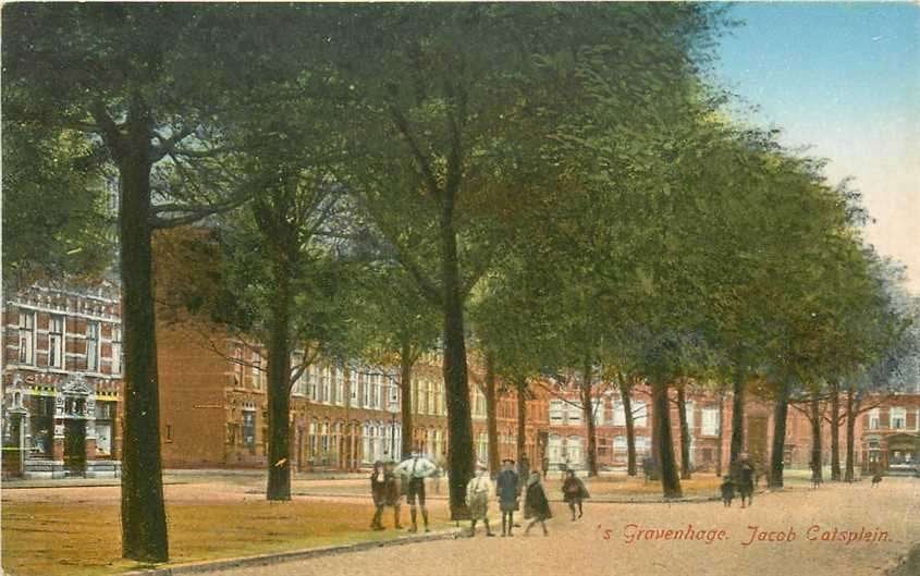 300-212-045 Den Haag Jacob Catsplein, Verzenden, Voor 1920, Zuid-Holland