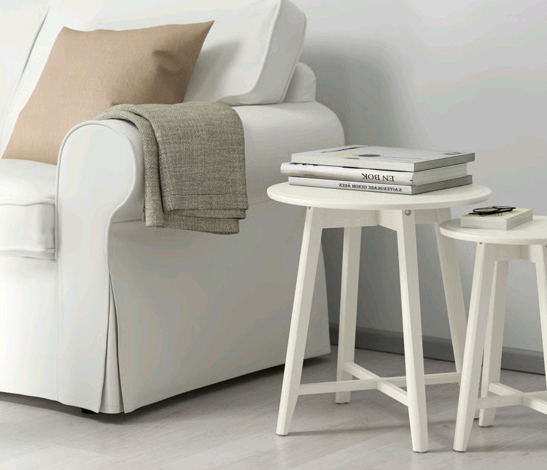 KRAGSTA Ikea Bijzettafel, set van 2, wit, Huis en Inrichting, Tafels | Bijzettafels, Ophalen of Verzenden