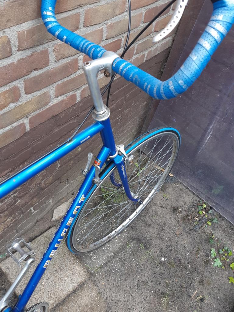 Vintage Peugeot racefiets - Blauw, Ophalen of Verzenden