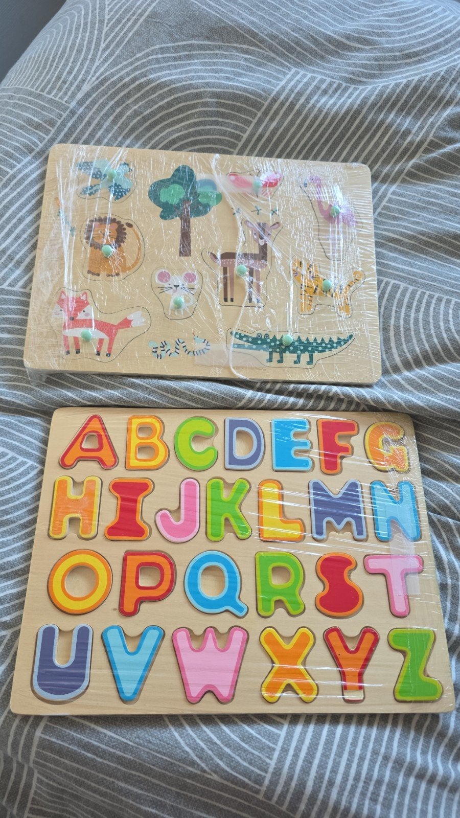 Houten puzzels: Dieren en Alfabet, Ophalen of Verzenden, Nieuw, Puzzelen
