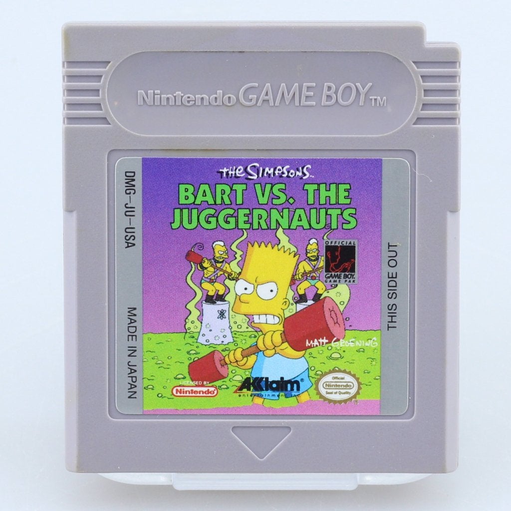 Nintendo Gameboy Game The Simpsons Bart VS the Juggernauts