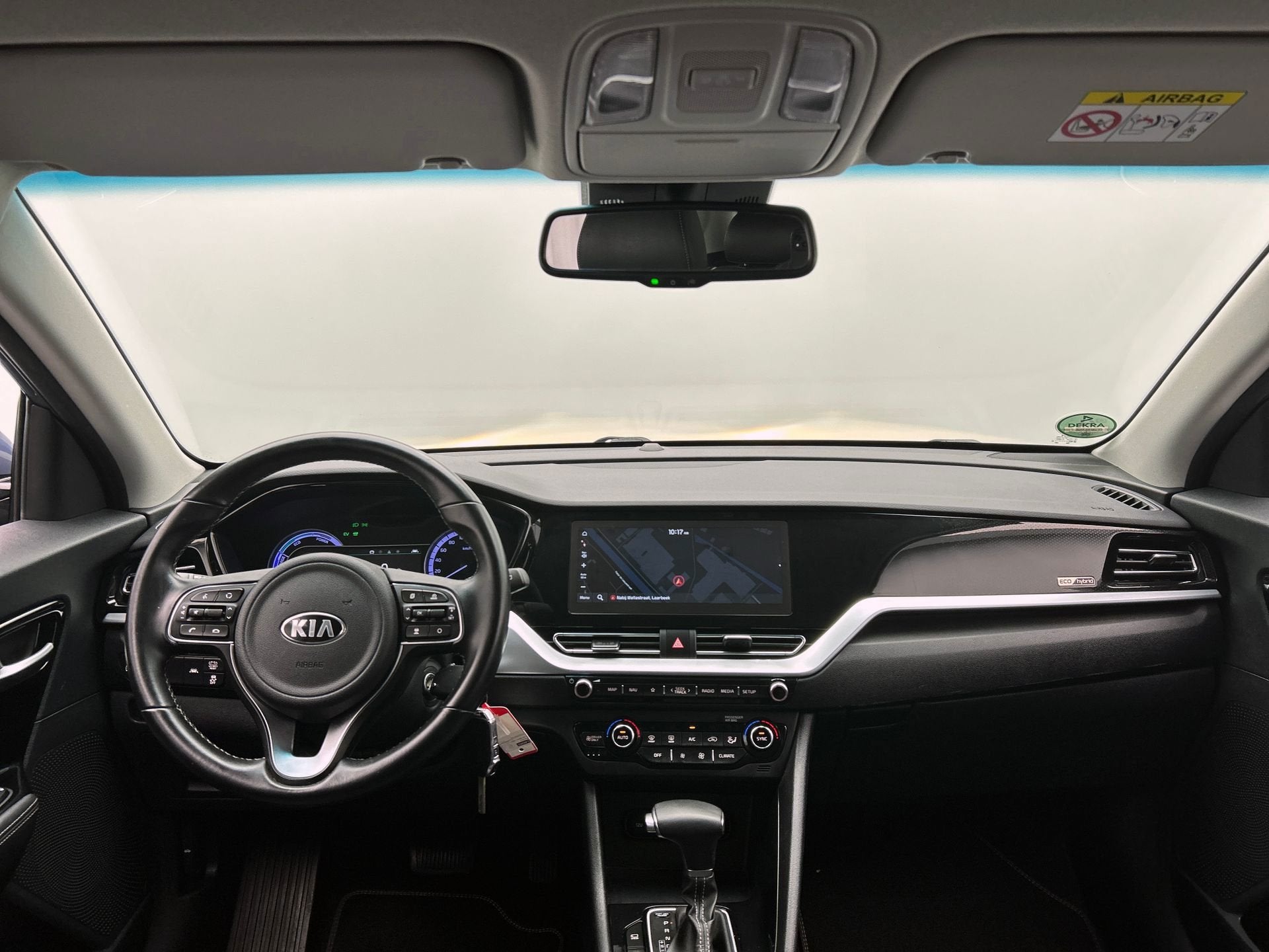 Kia Niro 1.6 GDi Hybrid DynamicLine | Origineel NL | Carplay, Gebruikt, Blauw, Leder en Stof, Origineel Nederlands