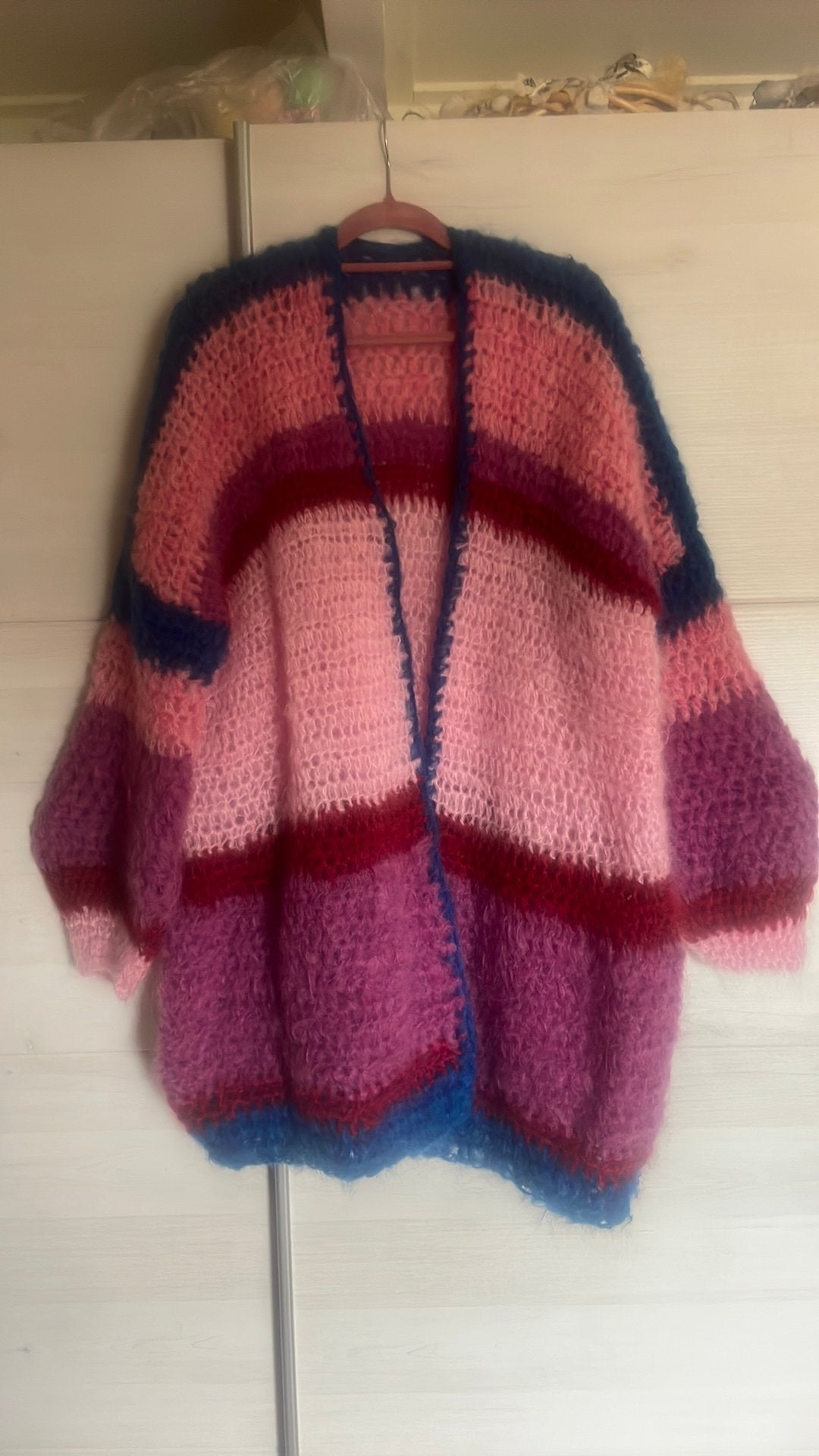 Prachtig mooi gehaakt vest 46/48, Verzenden, Zo goed als nieuw