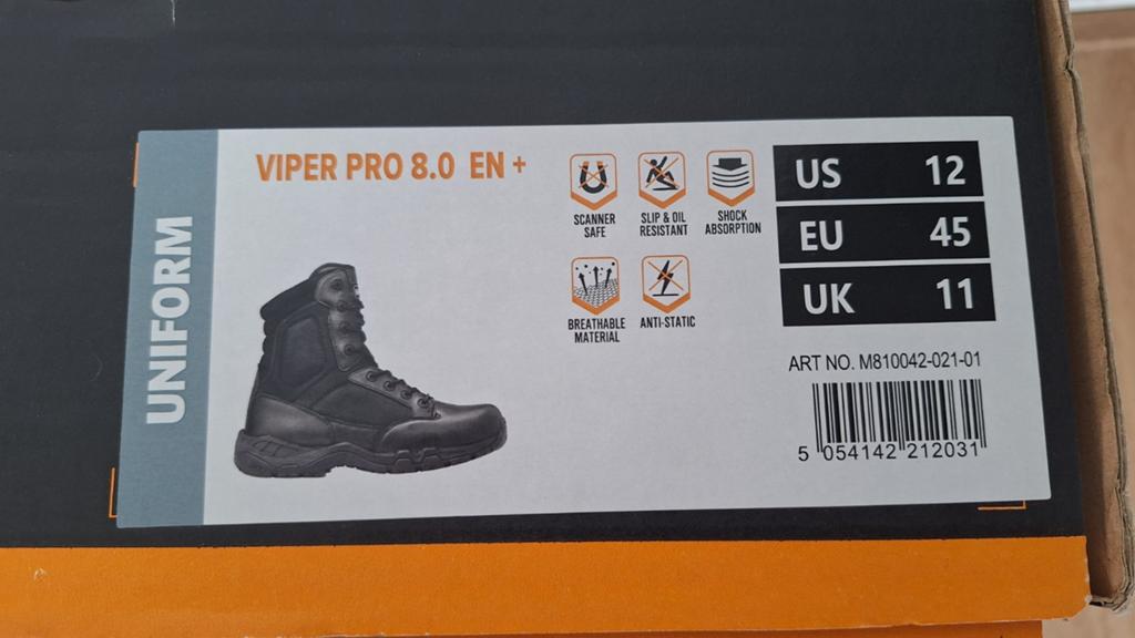 Magnum Viper Pro 8.0 Uniform Boots - Maat 45, Zwart, Boots, Nieuw, Ophalen of Verzenden