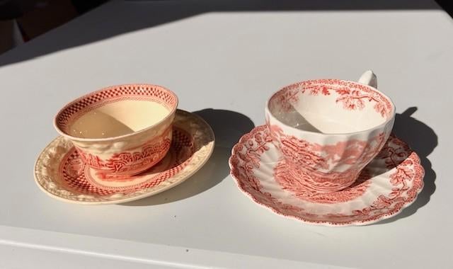 Engelse vintage 2 stuks theekop en schotel, Ophalen