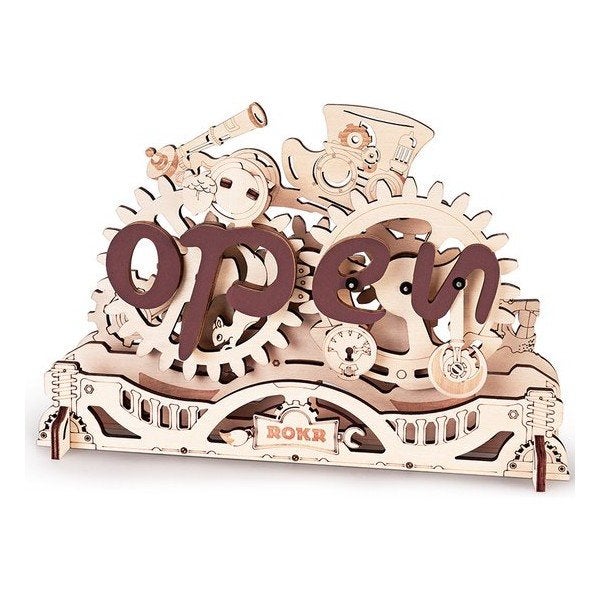 Robotime Open Closed Sign LK506 Bouwpakket Nieuw, ROKR, Gebouwen, Nieuw, Meerkleurig