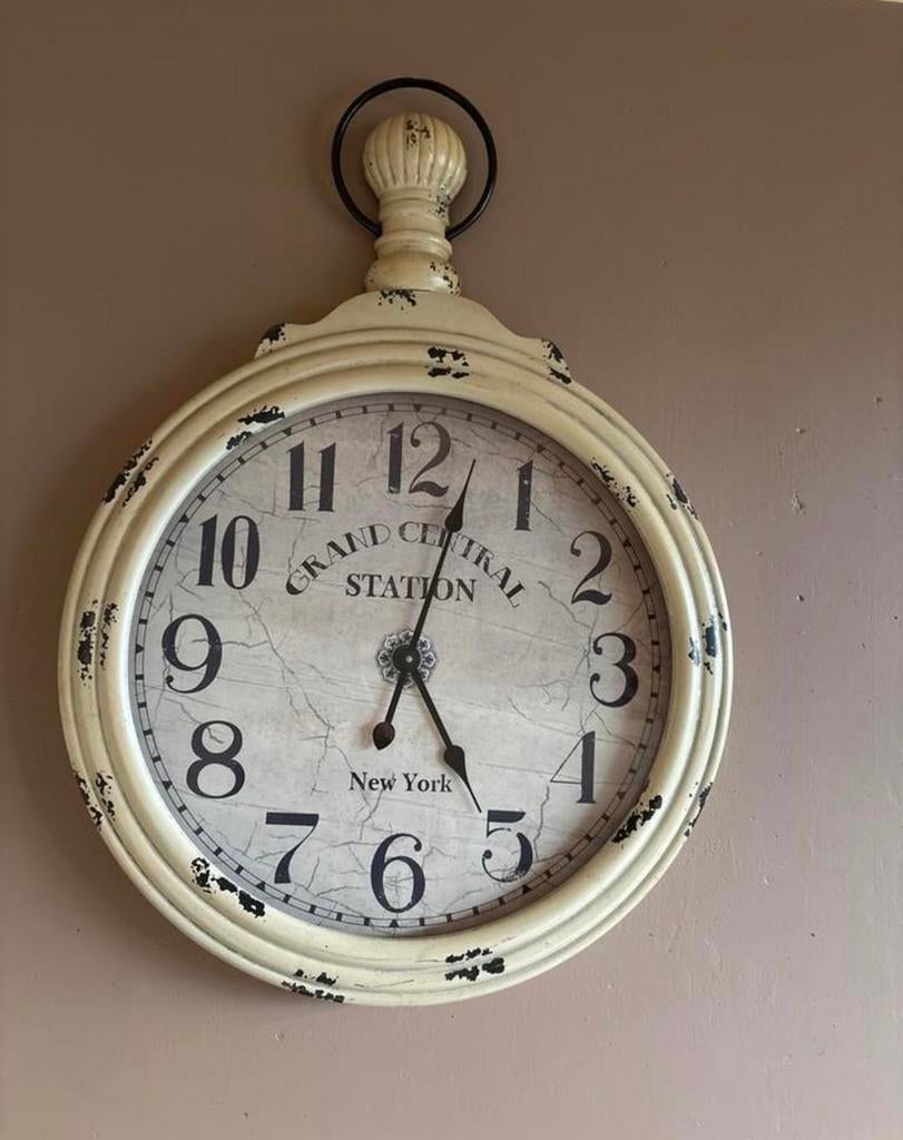 Grote vintage wandklok 'Grand Central Station New York', Ophalen