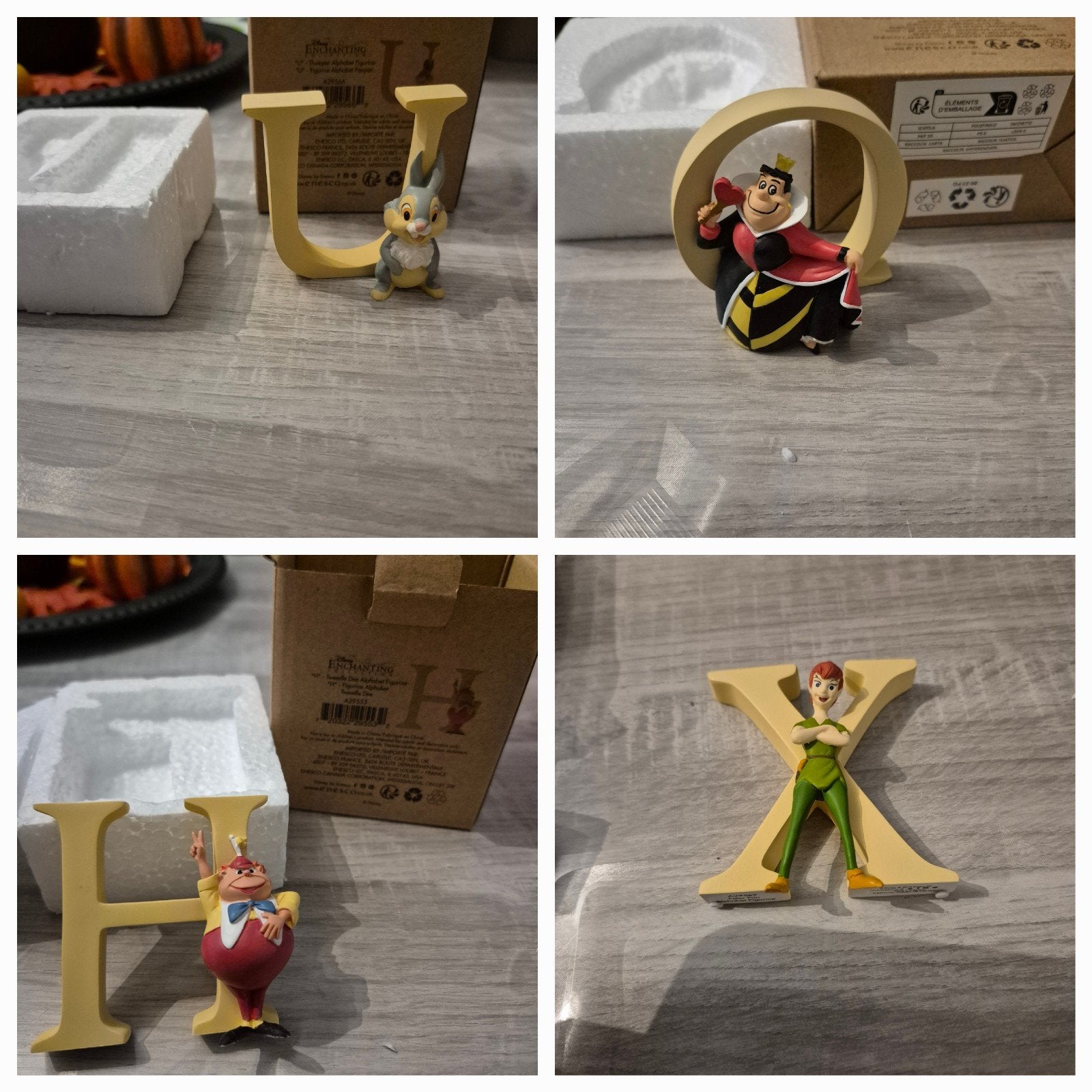Nieuwe disney enchanting letters alfabet x, h, q,u, Ophalen of Verzenden, Beeldje of Figuurtje
