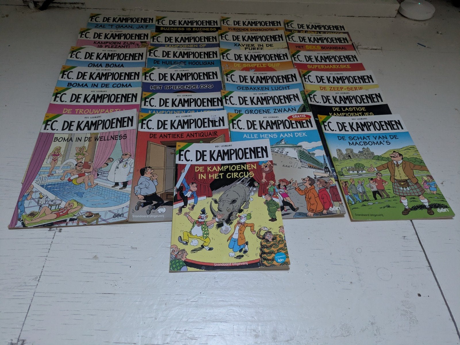FC De Kampioenen stripboeken collectie (25 stuks), Meerdere stripboeken, Ophalen of Verzenden, Gelezen, Hec Leemans