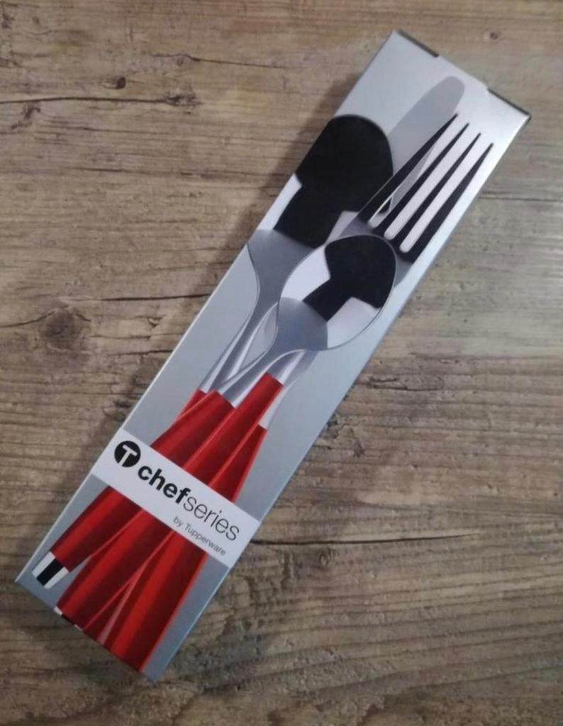 Tupperware  bestek v d  chefserie rood, Ophalen of Verzenden, Nieuw, Rood, Overige typen