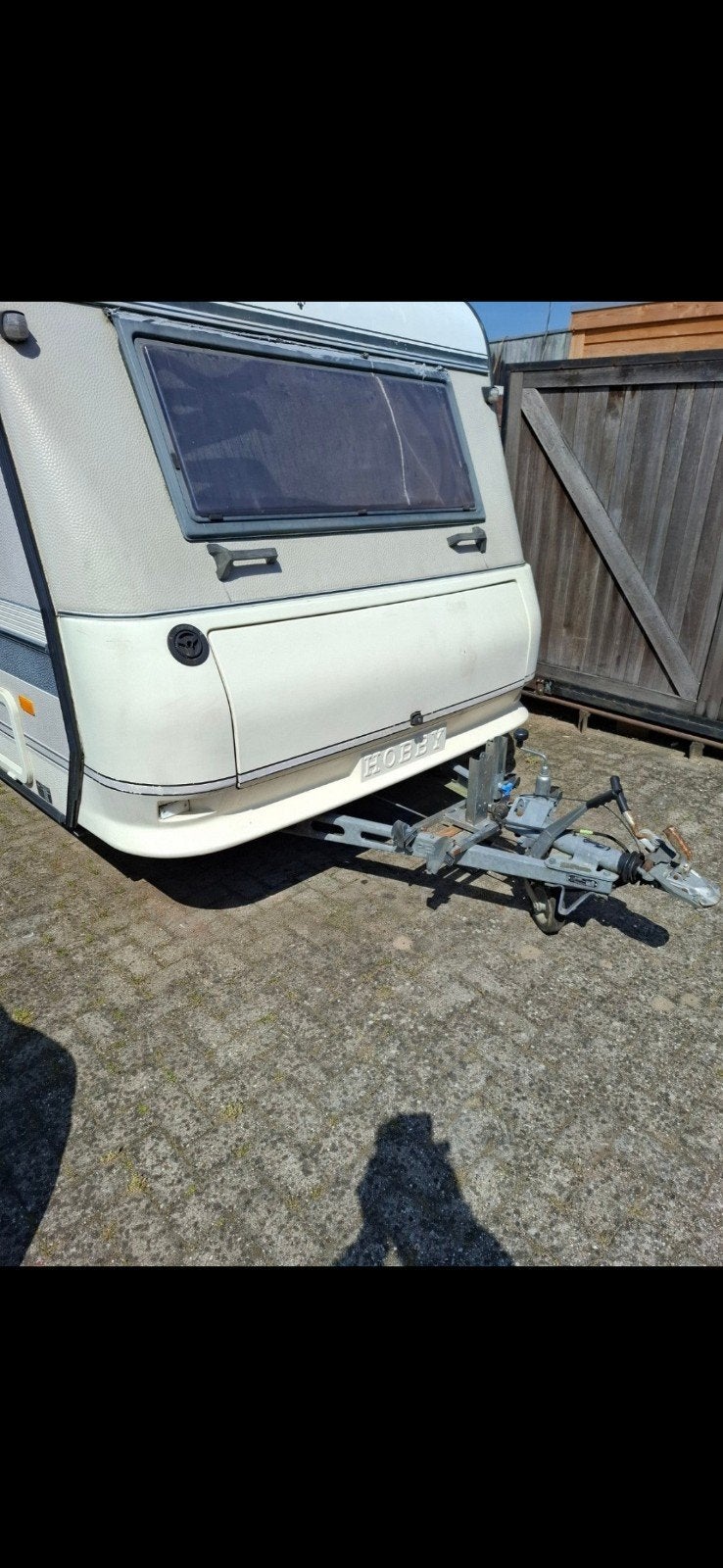 Voorkant Hobby Caravan 1991., Caravans en Kamperen, Ophalen of Verzenden, Gebruikt