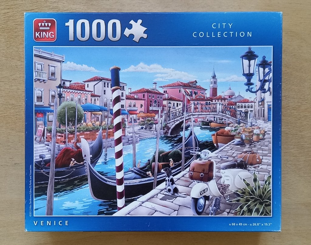 Puzzel Venetië, 1000 stukjes, Ophalen, 500 t/m 1500 stukjes, Zo goed als nieuw, Legpuzzel