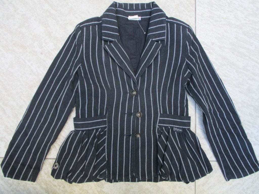 Jottum colbert jasje zwart streep blazer jas maat 110 / 116, Meisje, Jottum, Ophalen of Verzenden, Zo goed als nieuw